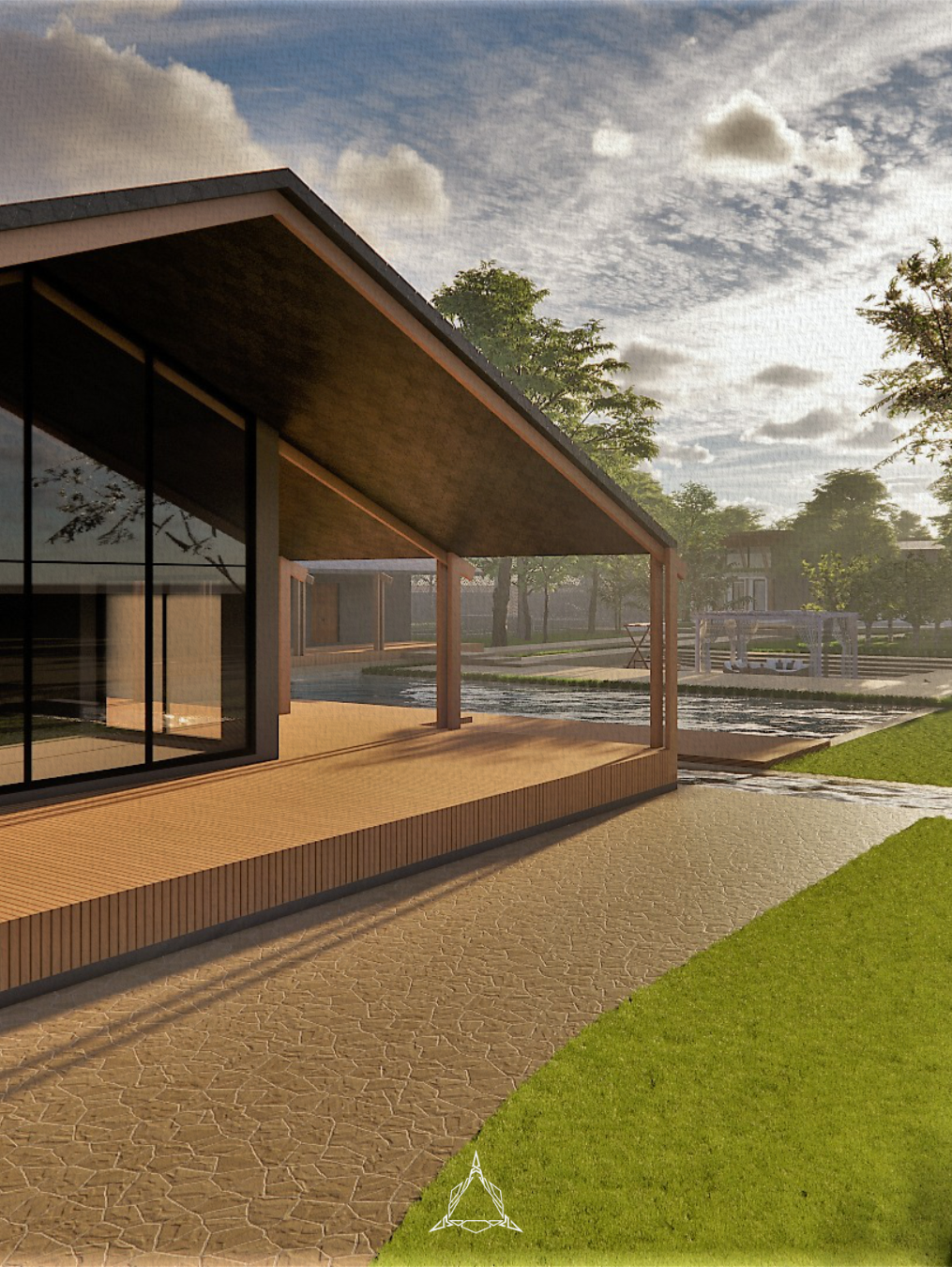 Guesthouse from Entrace